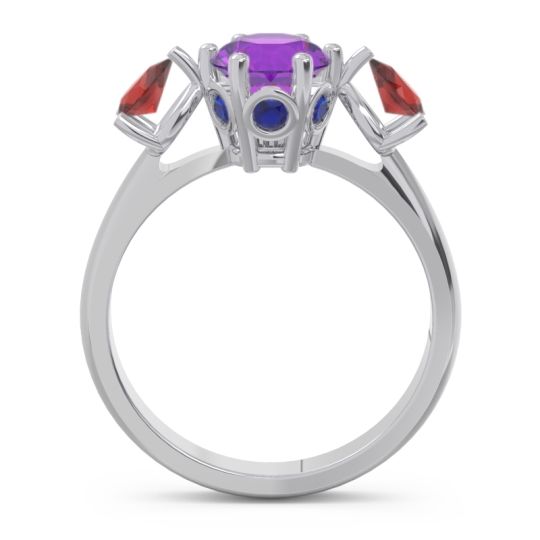 Three Stone Pear Taraggana Ring