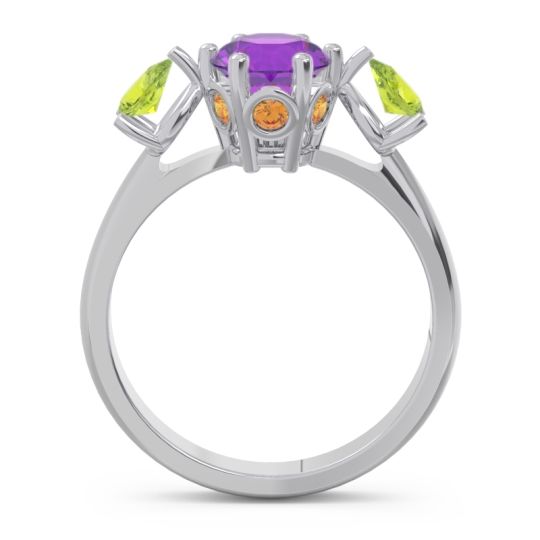 Three Stone Pear Taraggana Ring