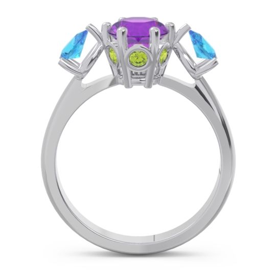 Three Stone Pear Taraggana Ring