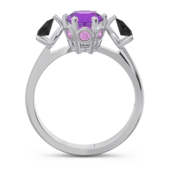 Three Stone Pear Taraggana Ring