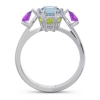 Three Stone Pear Taraggana Ring