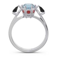 Three Stone Pear Taraggana Ring