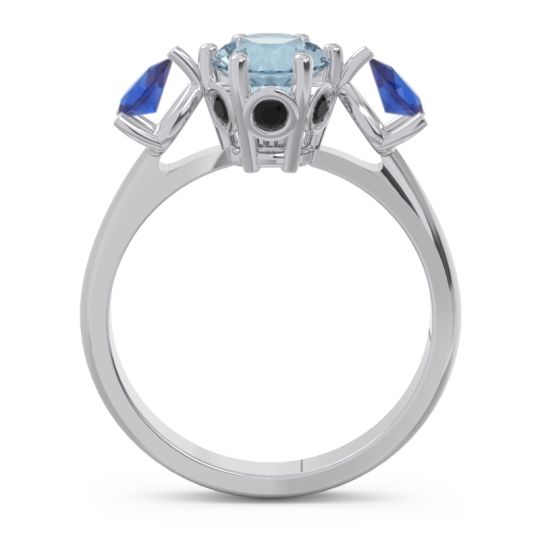 Three Stone Pear Taraggana Ring