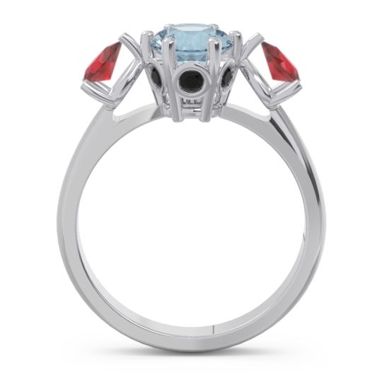 Three Stone Pear Taraggana Ring