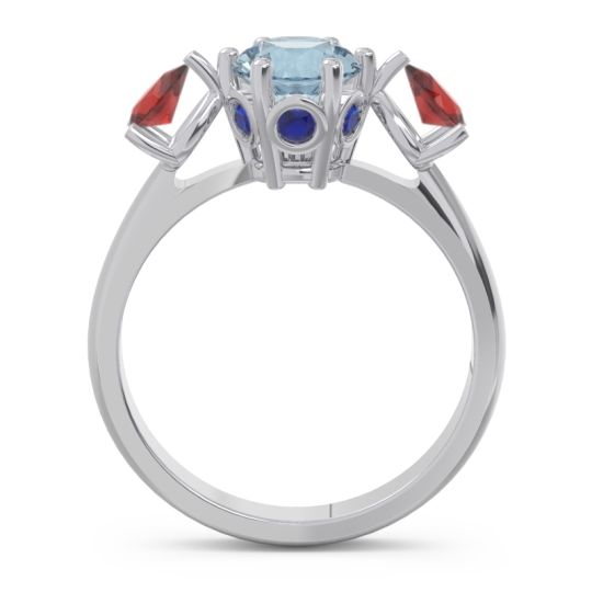 Three Stone Pear Taraggana Ring