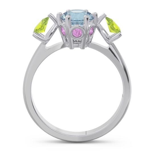 Three Stone Pear Taraggana Ring