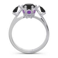 Three Stone Pear Taraggana Ring