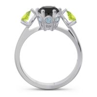 Three Stone Pear Taraggana Ring