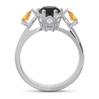Three Stone Pear Taraggana Ring