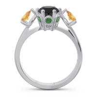 Three Stone Pear Taraggana Ring