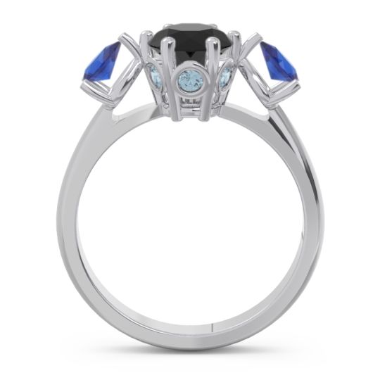 Three Stone Pear Taraggana Ring