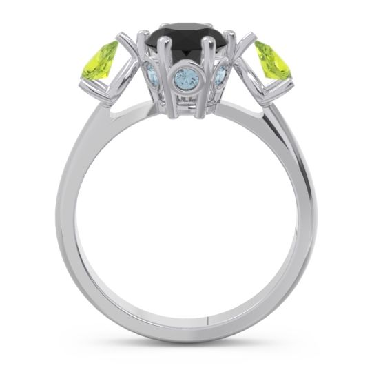 Three Stone Pear Taraggana Ring