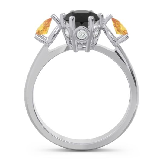 Three Stone Pear Taraggana Ring