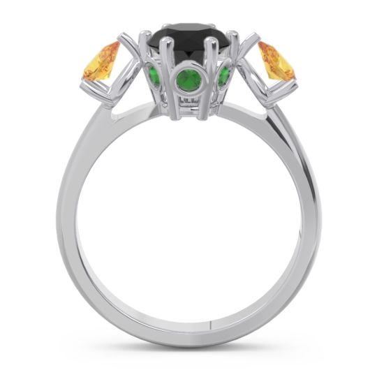Three Stone Pear Taraggana Ring