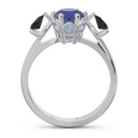 Three Stone Pear Taraggana Ring