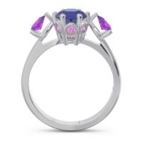 Three Stone Pear Taraggana Ring