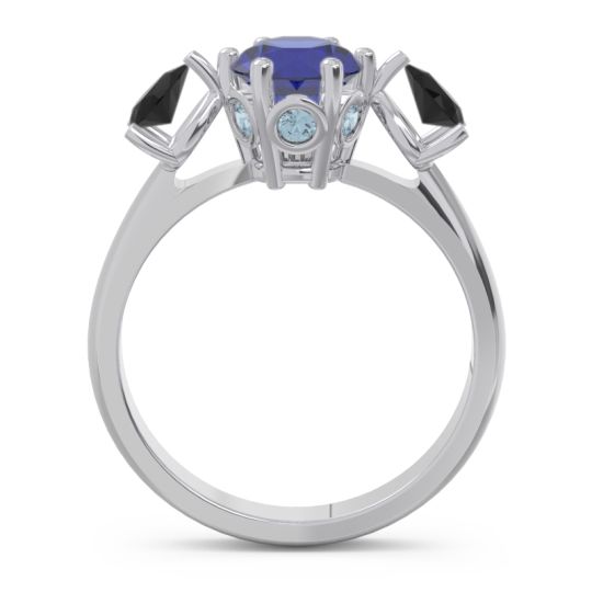 Three Stone Pear Taraggana Ring