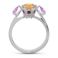 Three Stone Pear Taraggana Ring