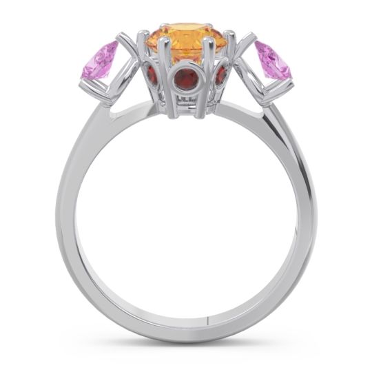Three Stone Pear Taraggana Ring
