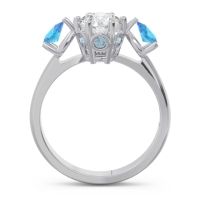 Three Stone Pear Taraggana Ring