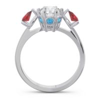 Three Stone Pear Taraggana Ring
