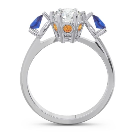 Three Stone Pear Taraggana Ring