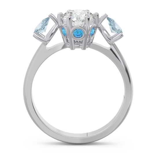 Three Stone Pear Taraggana Ring