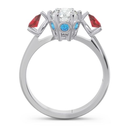 Three Stone Pear Taraggana Ring
