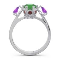 Three Stone Pear Taraggana Ring