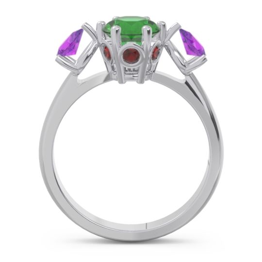 Three Stone Pear Taraggana Ring