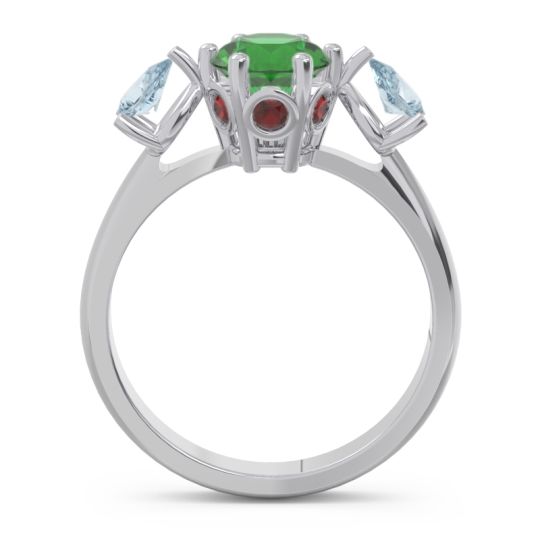 Three Stone Pear Taraggana Ring