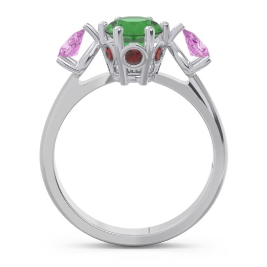 Three Stone Pear Taraggana Ring