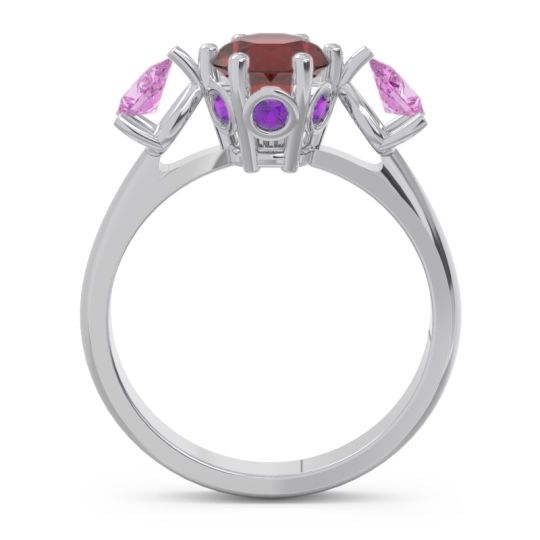 Three Stone Pear Taraggana Ring