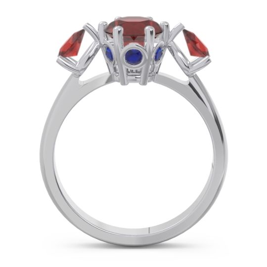 Three Stone Pear Taraggana Ring