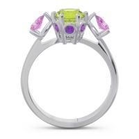 Three Stone Pear Taraggana Ring
