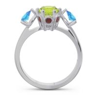 Three Stone Pear Taraggana Ring