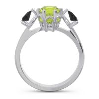 Three Stone Pear Taraggana Ring