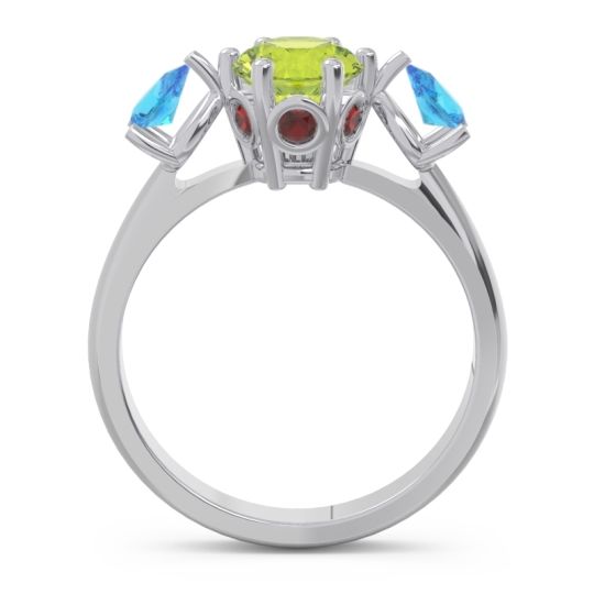 Three Stone Pear Taraggana Ring