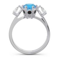 Three Stone Pear Taraggana Ring