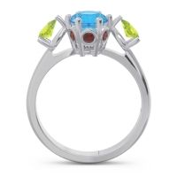 Three Stone Pear Taraggana Ring