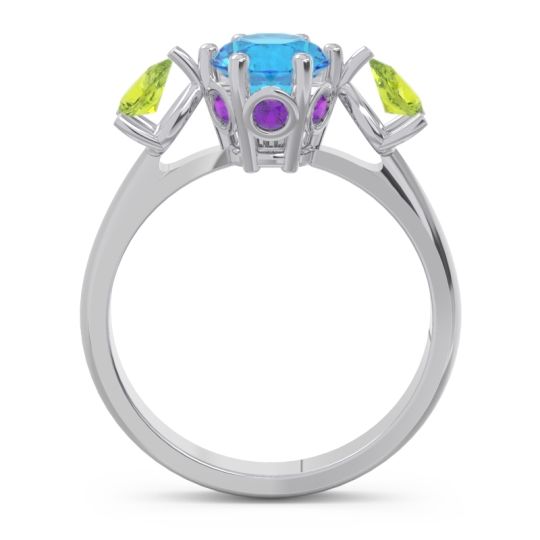 Three Stone Pear Taraggana Ring