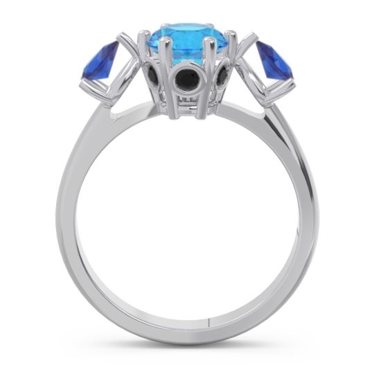 Three Stone Pear Taraggana Ring