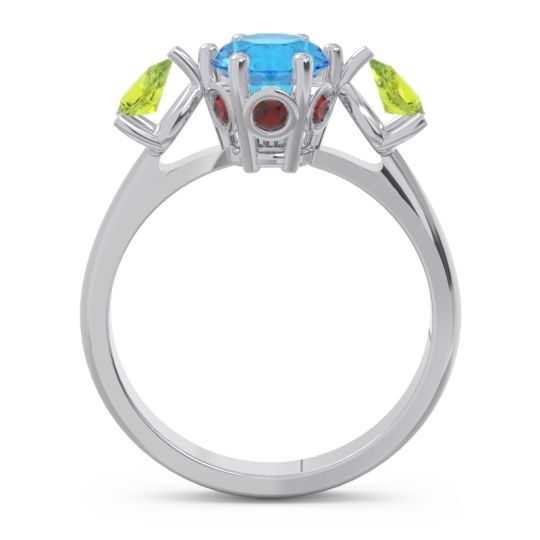 Three Stone Pear Taraggana Ring