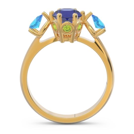 Three Stone Pear Taraggana Ring