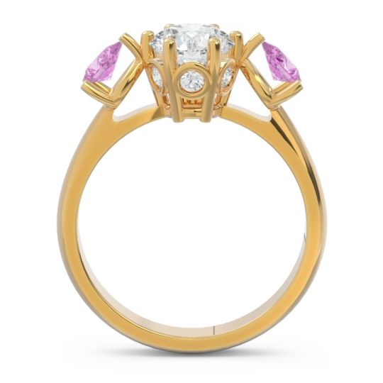 Three Stone Pear Taraggana Ring