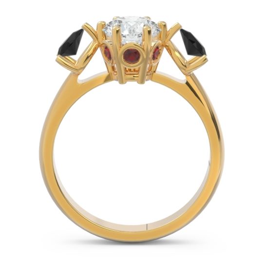 Three Stone Pear Taraggana Ring