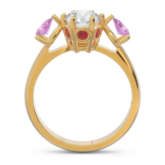 Three Stone Pear Taraggana Ring