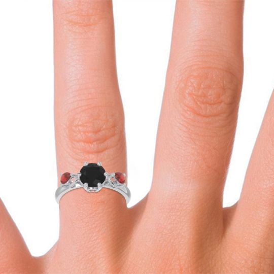 Three Stone Pear Taraggana Ring