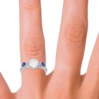 Three Stone Pear Taraggana Ring