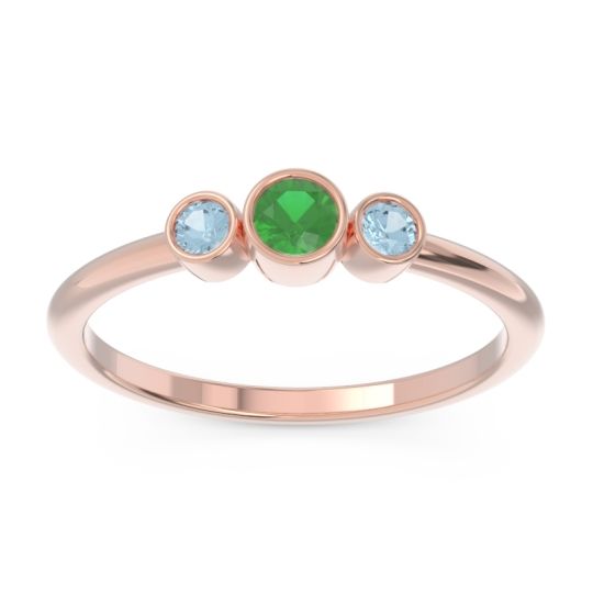 Smile Three Stone Bezel Trika Band